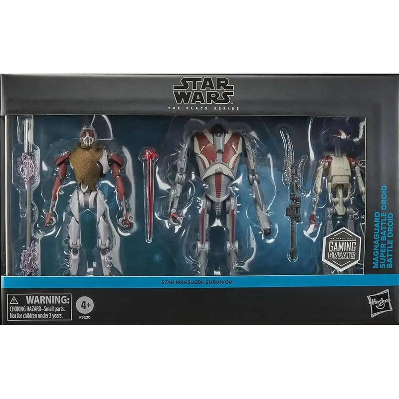 Star Wars Black Series: Jedi Survivor 3-Pack - Magnaguard / Super Battle Droid / Battle Droid Toys & Games Hasbro