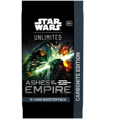 Star Wars Unlimited TCG: Ashes of the Empire Carbonite Booster Box Card Game Fantasy Flight Games