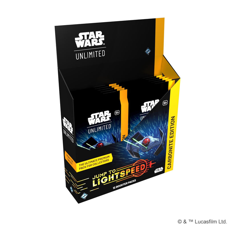 Star Wars Unlimited TCG: Jump to Lightspeed Carbonite Booster Box - 12 Packs Card Game Fantasy Flight Games