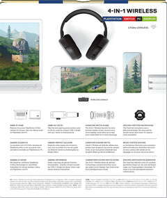 SteelSeries Arctis 1 Wireless Gaming Headset USB-C Detachable Clearcast Microphone for Nintendo Switch and Lite, PC, PS4, Android Black PC Accessories SteelSeries