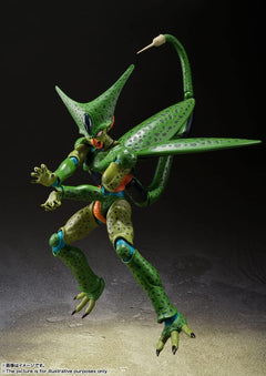 Tamashii Nations: Dragon Ball Z Cell First Form - Reissue S.H.Figuarts Action Figure Toys & Games Bandai Namco