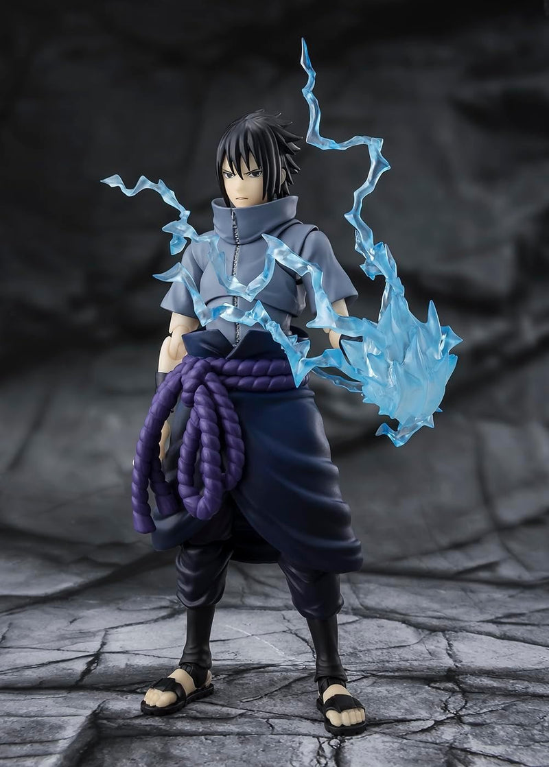 Tamashii Nations: Naruto Shippuden - Sasuke Uchiha Figure Solitary Shinobi Version S.H. Figurarts Toys & Games Bandai Namco