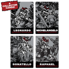 Teenage Mutant Ninja Turtles: 1984 Comic Inspired Black and White Figures - 4 Pack - Leonardo/ Donatello/ Michelangelo/ Raphael Toys & Games Playmates