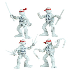 Teenage Mutant Ninja Turtles: 1984 Comic Inspired Black and White Figures - 4 Pack - Leonardo/ Donatello/ Michelangelo/ Raphael Toys & Games Playmates