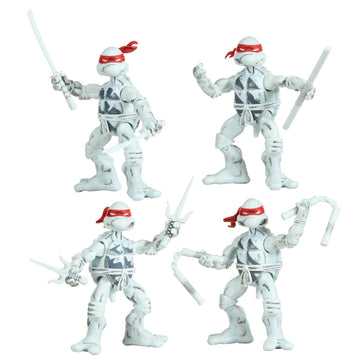 Teenage Mutant Ninja Turtles: 1984 Comic Inspired Black and White Figures - 4 Pack - Leonardo/ Donatello/ Michelangelo/ Raphael Toys & Games Playmates