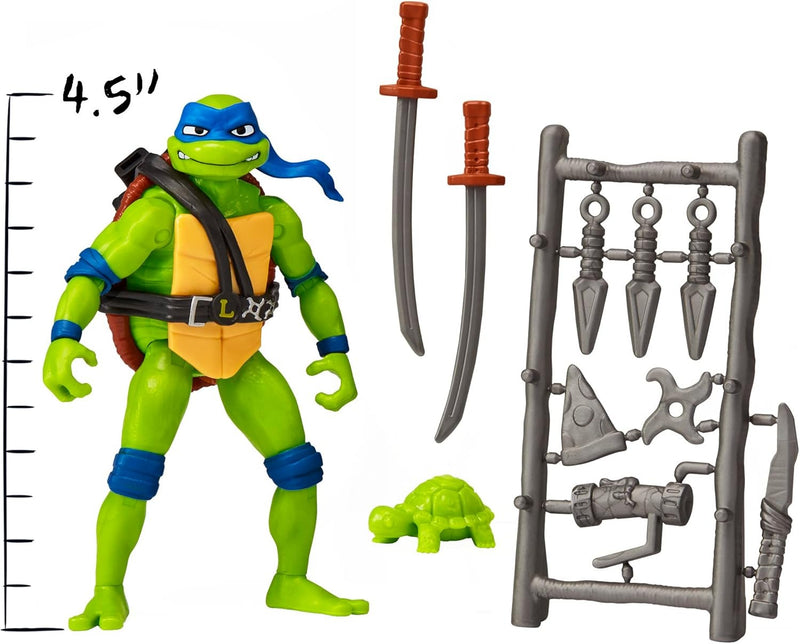 Teenage Mutant Ninja Turtles: Mutant Mayhem Leonardo - 4.5" Figure Toys & Games Playmates