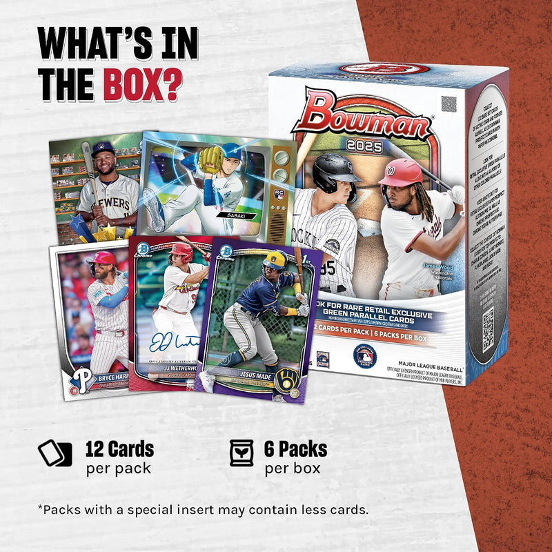 Topps: 2025 Bowman Baseball Blaster Box - 6 Packs