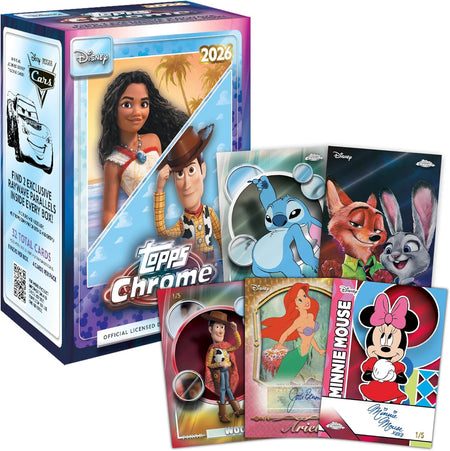 Topps: 2026 Chrome Disney Blaster Box Sports Cards Topps