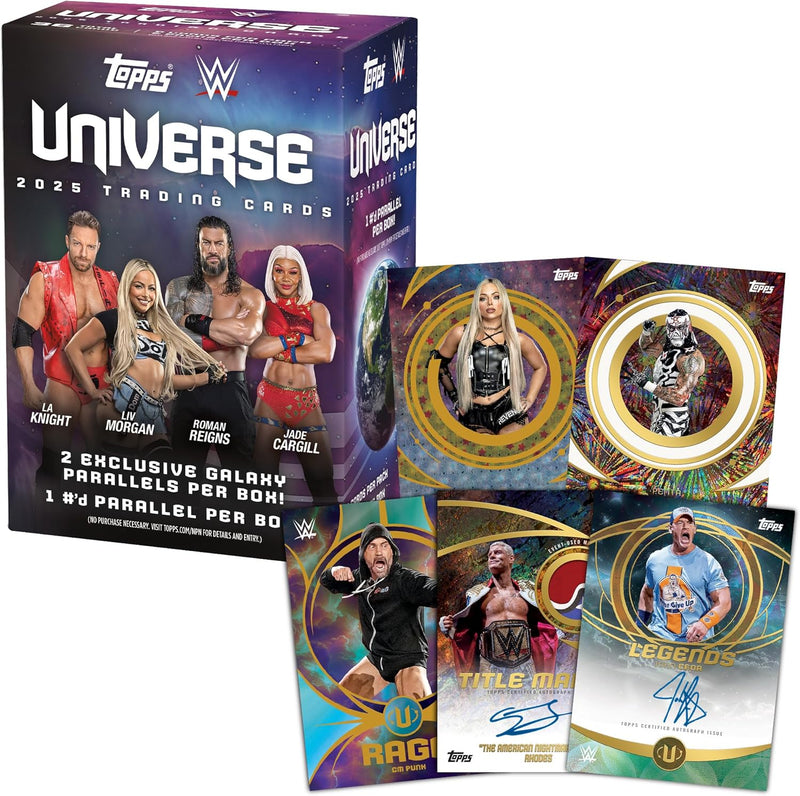 Topps: WWE Universe Blaster Box 2025 (6 Pack Box) Sports Cards Topps