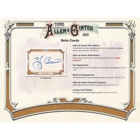 Topps Allen & Ginter 2025: 20th Anniversary Value Box Sports Cards Topps