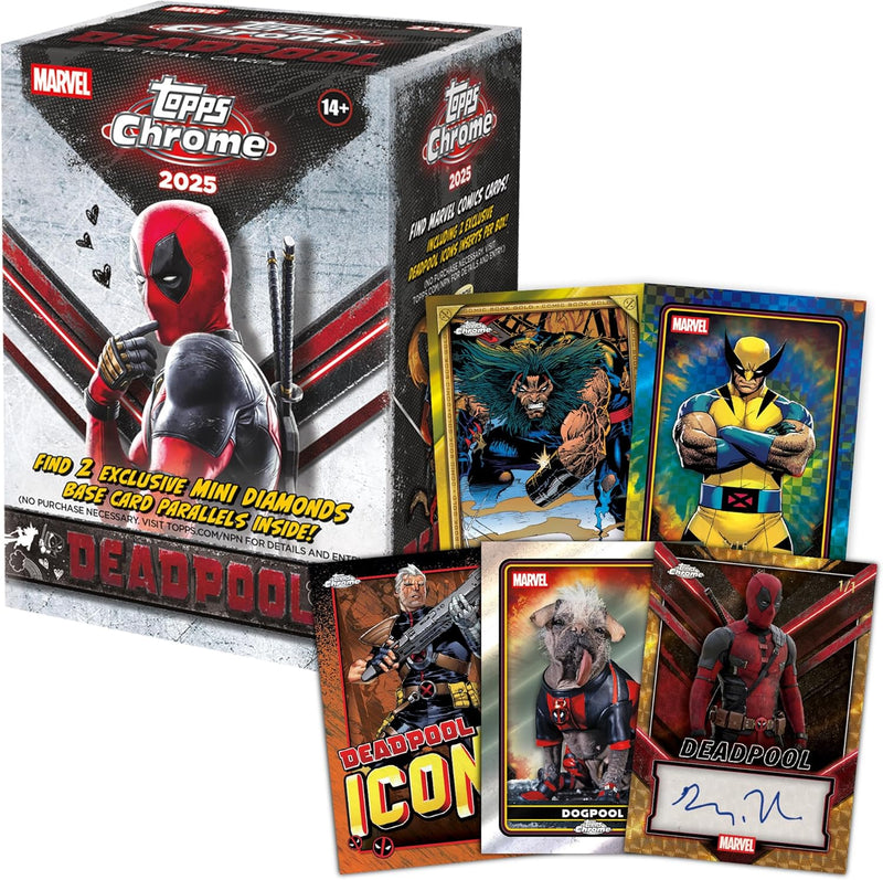 Topps Chrome: Deadpool Blaster Box (7 Packs) Trading Cards Topps
