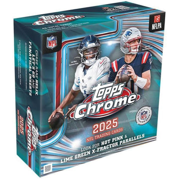 2025 Topps Chrome NFL - Mega Box (42 Cards) Sports Cards Topps