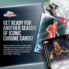 2025-26 Topps Chrome UEFA Club Competitions - Blaster Box (7 Packs) Sports Cards Topps
