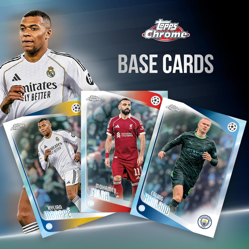 2025-26 Topps Chrome UEFA Club Competitions - Blaster Box (7 Packs) Sports Cards Topps