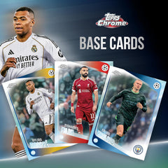 2025-26 Topps Chrome UEFA Club Competitions - Mega Box (7 Packs) Sports Cards Topps