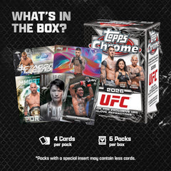 2026 Topps Chrome UFC - Blaster Box (24 Cards) Sports Cards Topps