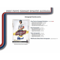 Topps Chrome Update Series Baseball 2025: Mega Box - 7 Packs Sports Cards Topps