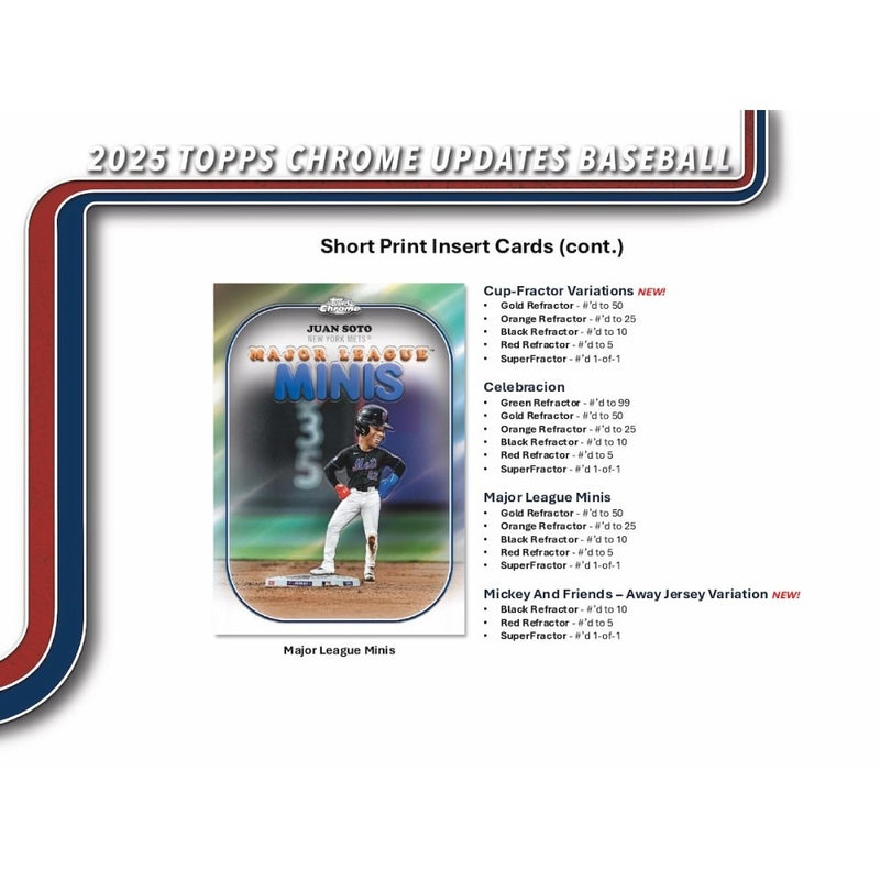 Topps Chrome Update Series Baseball 2025: Mega Box - 7 Packs Sports Cards Topps