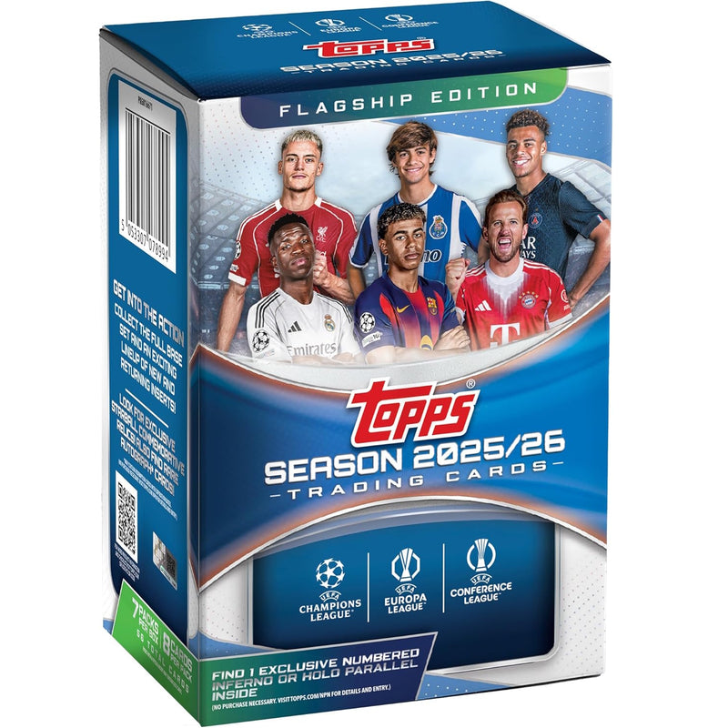 Topps 2025-26 UEFA Club Competitions Soccer Blaster Box - 7 Packs