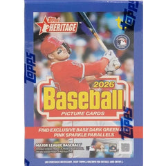 Topps: Heritage Baseball 2026 Blaster Box (8 Packs) Sports Cards Topps