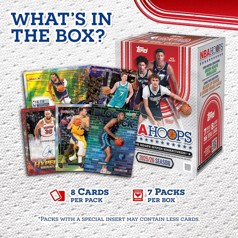 2025-26 Topps NBA Hoops Hanger Box