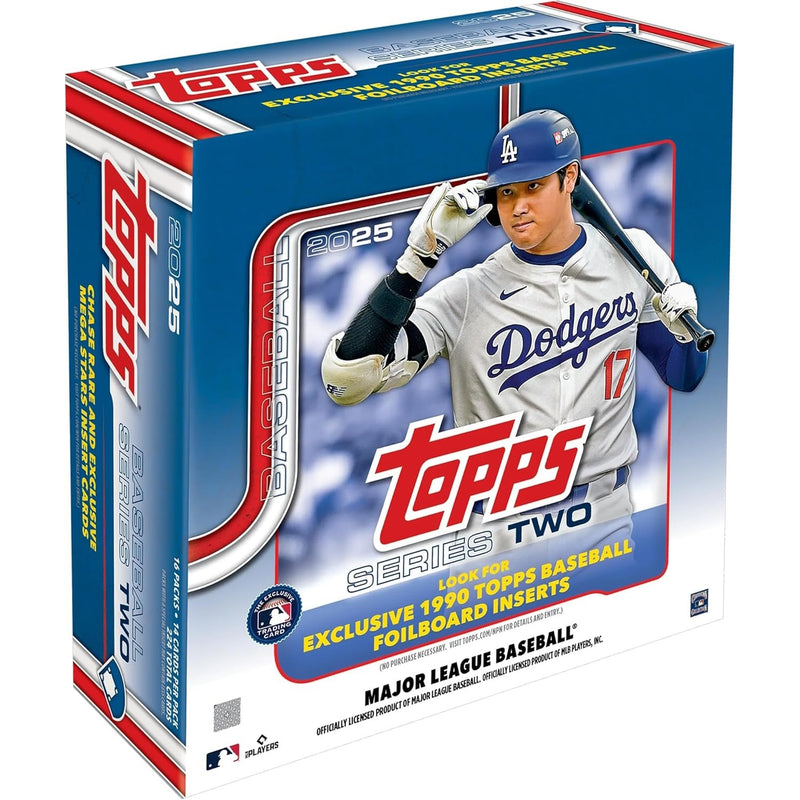 Topps: MLB Baseball Series Two 2 2025 - Mega Box - 16 Booster Packs Card Game Topps