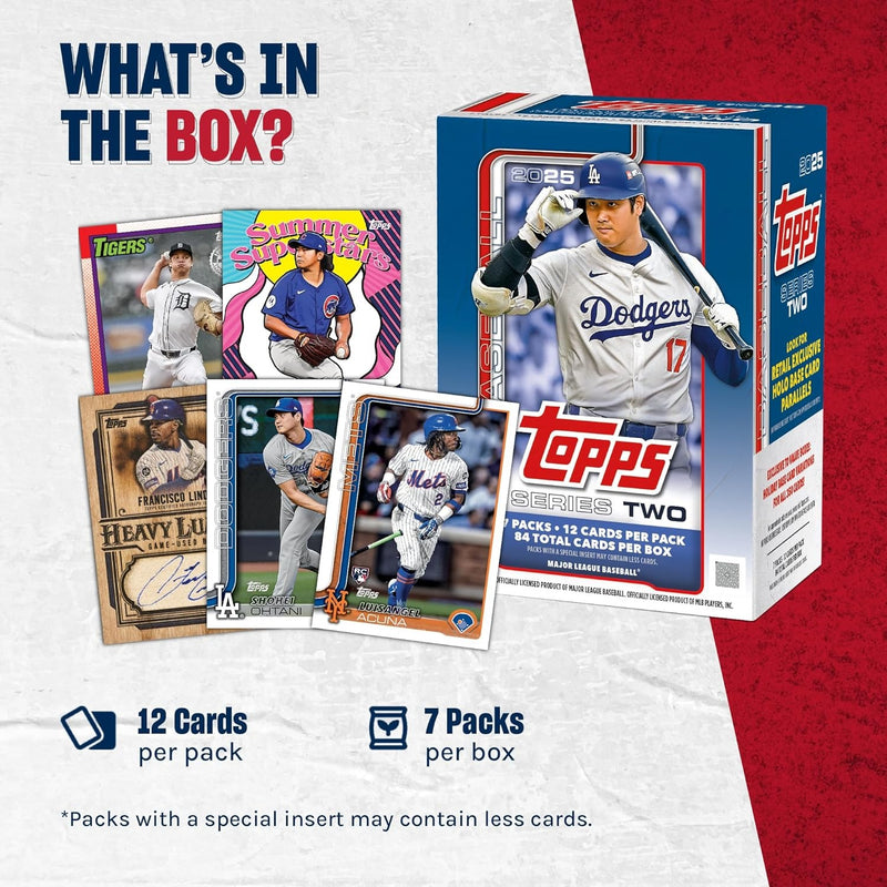 Topps: MLB Baseball Series Two 2025 Value Box Card Game Topps