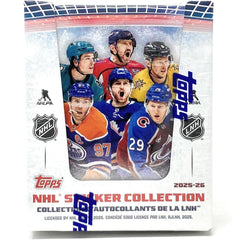 Topps 2025-26 NHL Hockey Sticker Collection Box (50 Packs) Sports Cards Topps