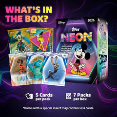 2026 Topps Neon Disney - Blaster Box (35 Cards) Sports Cards Upper Deck