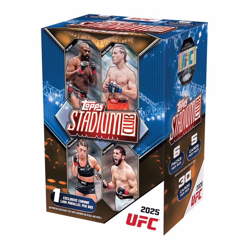 Topps Stadium Club UFC 2025 Blaster Box - 6 Packs Sports Cards Topps