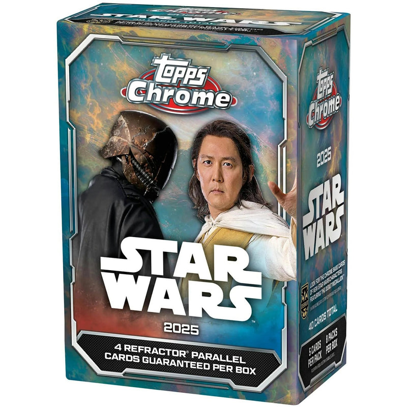 Topps Chrome Star Wars 2025: Blaster Box - 8 Packs Trading Cards Topps