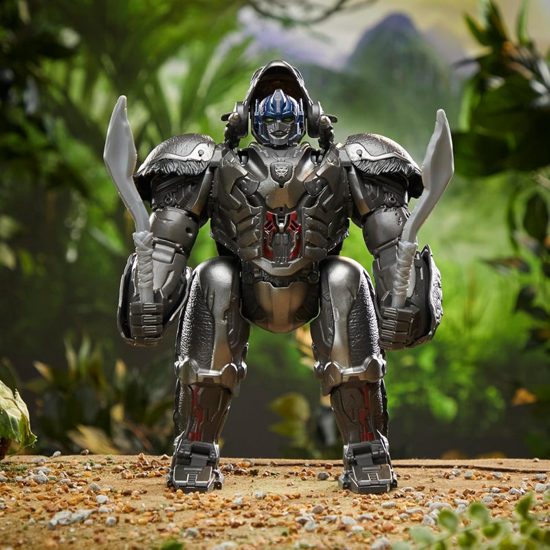 Transformers Rise of the Beasts: Command and Convert Optimus Primal Toys & Games Hasbro
