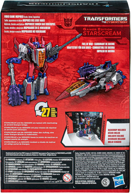 Transformers War for CyberTron: Starscream - 06 Studio Series Gamer Edition Toys & Games Hasbro