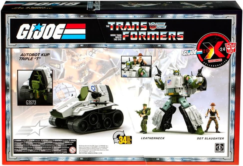 Transformers and G.I. Joe Collaboration: Autobot Kup Triple T / Leatherneck / Sergeant Slaughter Toys & Games Hasbro