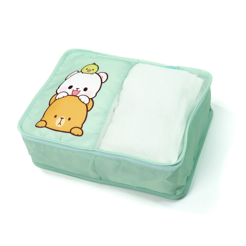 Travel Packing Cubes Set Travel Accessories Milk Mocha Bear