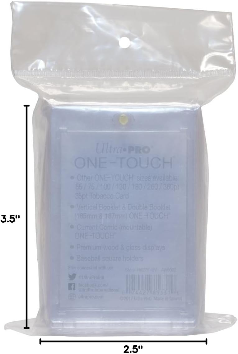 Ultra Pro: One-Touch 2.5" x 3.5" 35pt - 5 Pack Card Game Ultra Pro