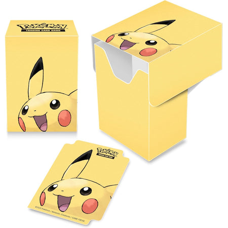 Ultra Pro Pokemon TCG: Pikachu Full View Deck Box Card Game Accessories Ultra Pro