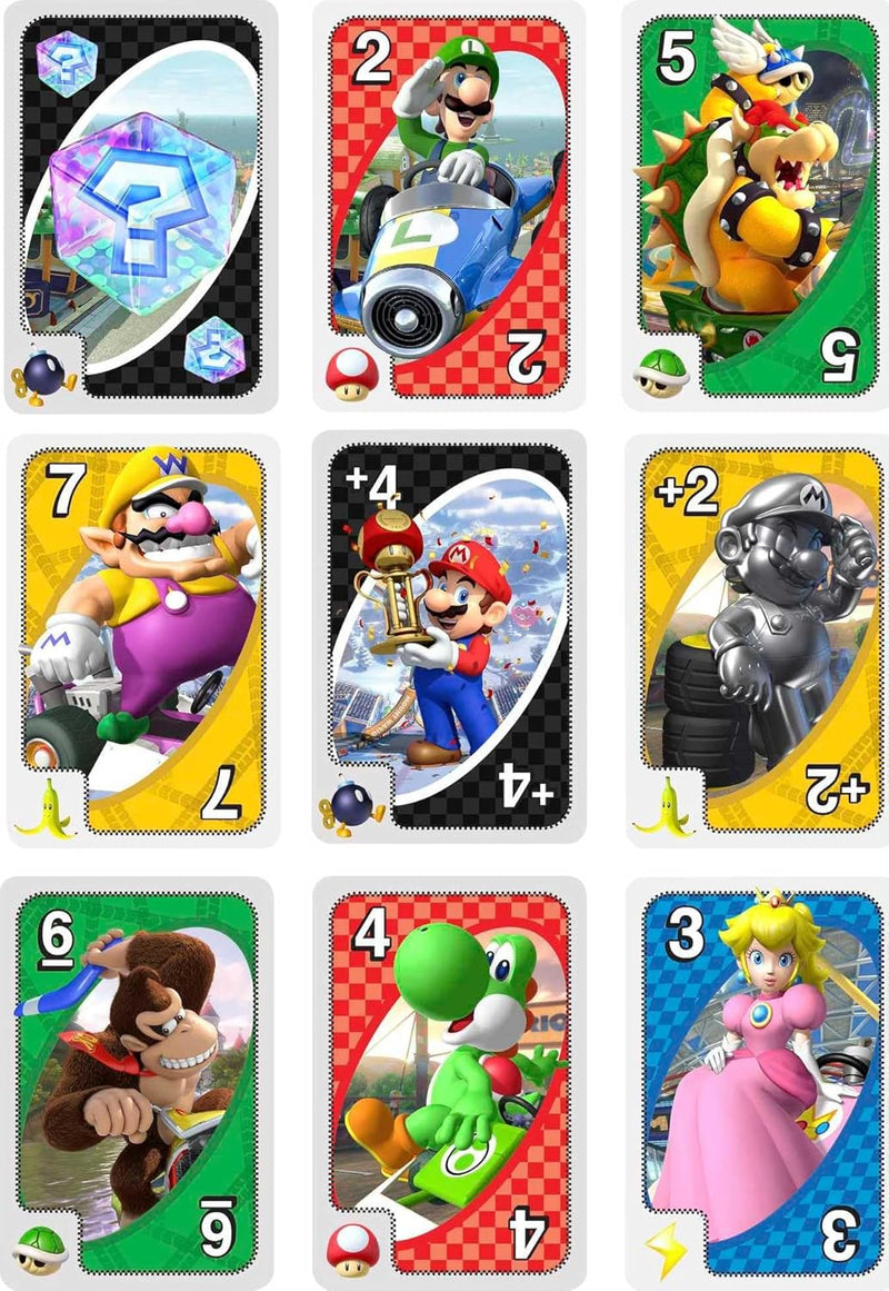 UNO: Mario Kart Board Game Mattel