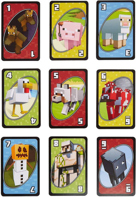 UNO: Minecraft Toys & Games Mattel