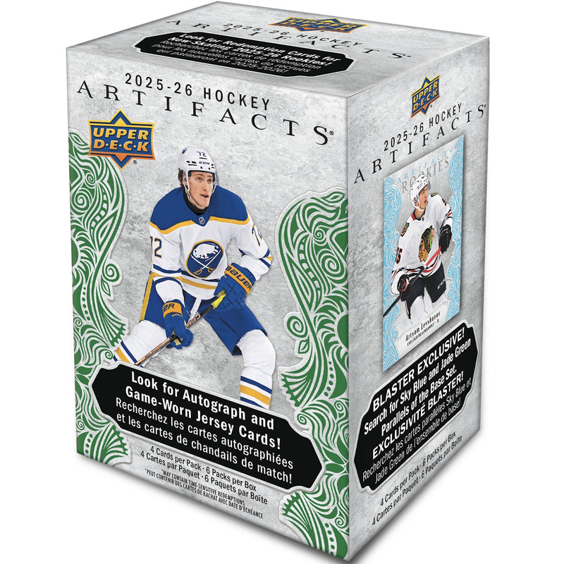 Upper Deck 2025-26: Artifacts Blaster Box Sports Cards Upper Deck