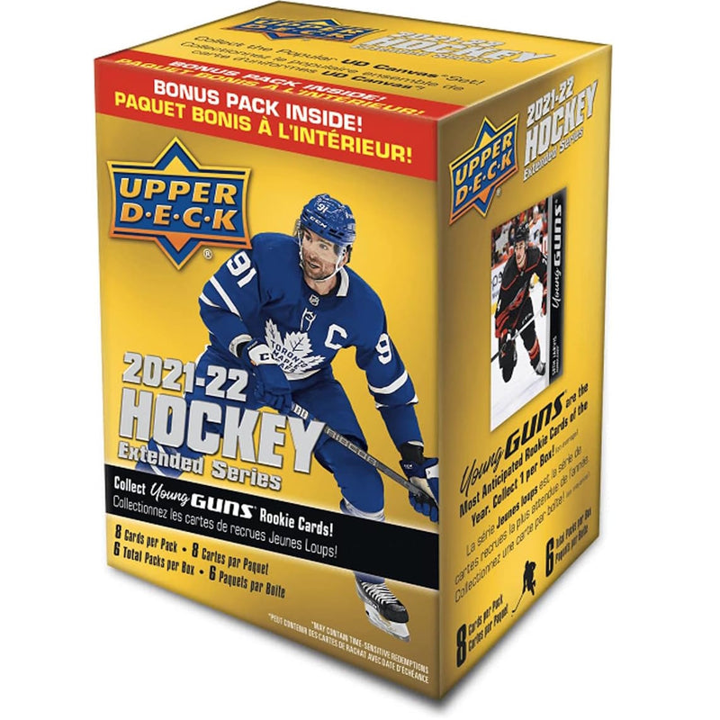 Upper Deck 2021-22 Extended Series Hockey Blaster Box Sports Cards Upper Deck