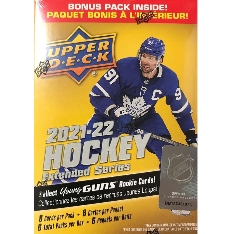 Upper Deck 2021-22 Extended Series Hockey Blaster Box Sports Cards Upper Deck
