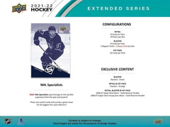 Upper Deck 2021-22 Extended Series Hockey Blaster Box Sports Cards Upper Deck