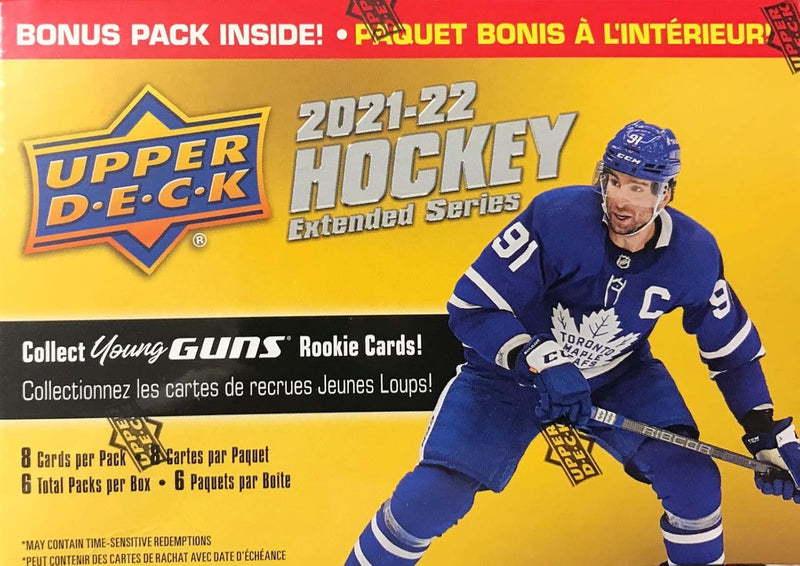 Upper Deck 2021-22 Extended Series Hockey Blaster Box Sports Cards Upper Deck