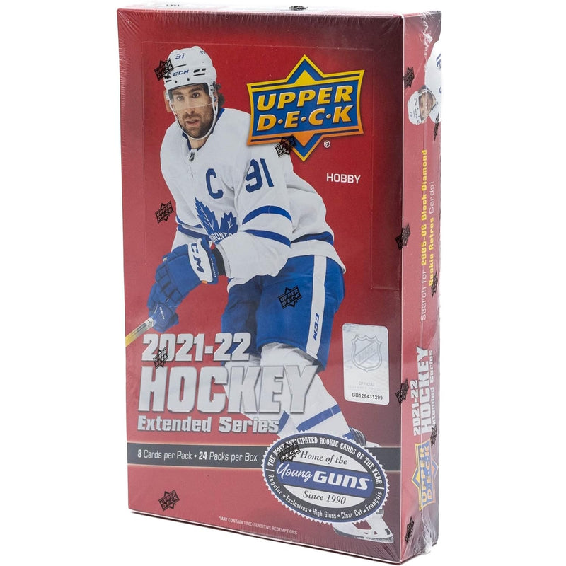 Upper Deck: 2021 - 2022 Extended Series Hockey Hobby Box (24 Packs) Sports Cards Upper Deck