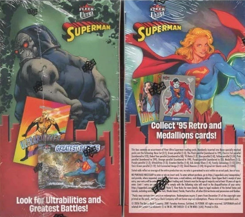 Upper Deck: Fleer Ultra - 2026 Superman Blaster Box (3 Packs) Sports Cards Upper Deck