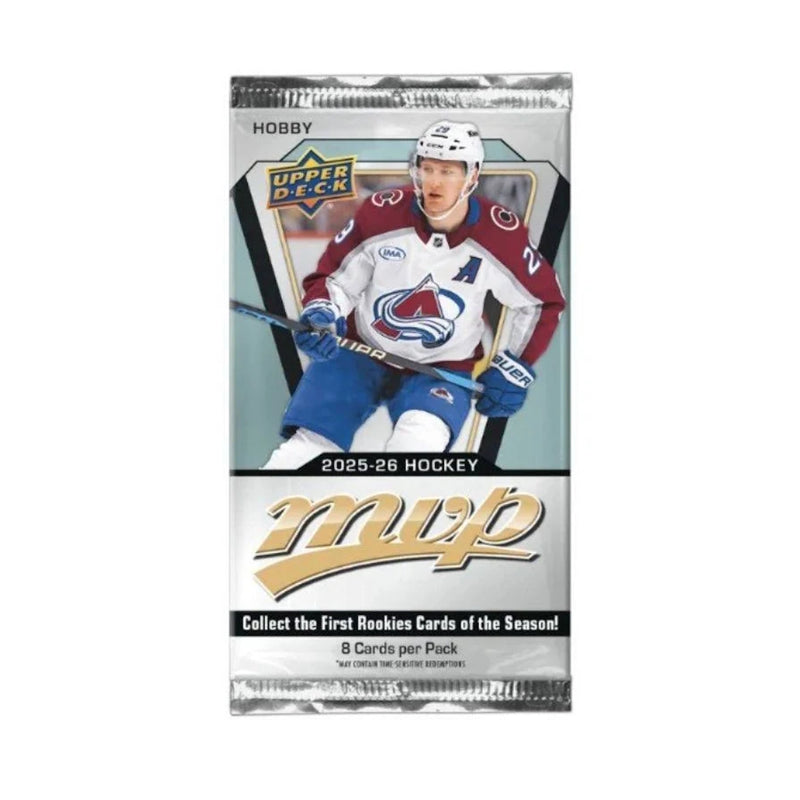 Upper Deck 2025-2026: MVP Hockey Hobby Booster Pack Sports Cards Upper Deck