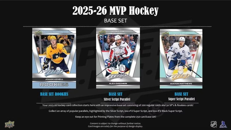 Upper Deck 2025-2026: MVP Hockey Hobby Booster Pack Sports Cards Upper Deck