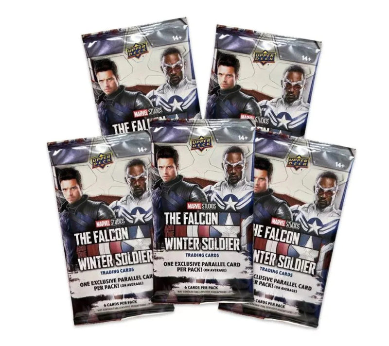 Upper Deck: Marvel Studios Falcon and the Winter Soldier Blaster Box - 5 Packs of 6 Cards Card Game Upper Deck