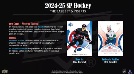 Upper Deck: 2024-25 SP Hockey Blaster Box (8 Pack) Sports Cards Upper Deck